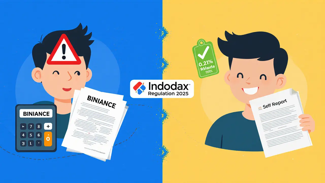 Comparison between legal local crypto trading and risky foreign platform use