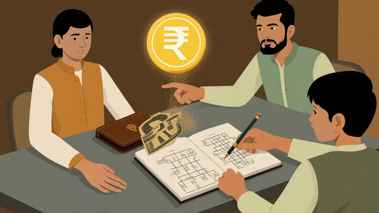 A family protects savings from inflation using a hardware wallet and stablecoin.