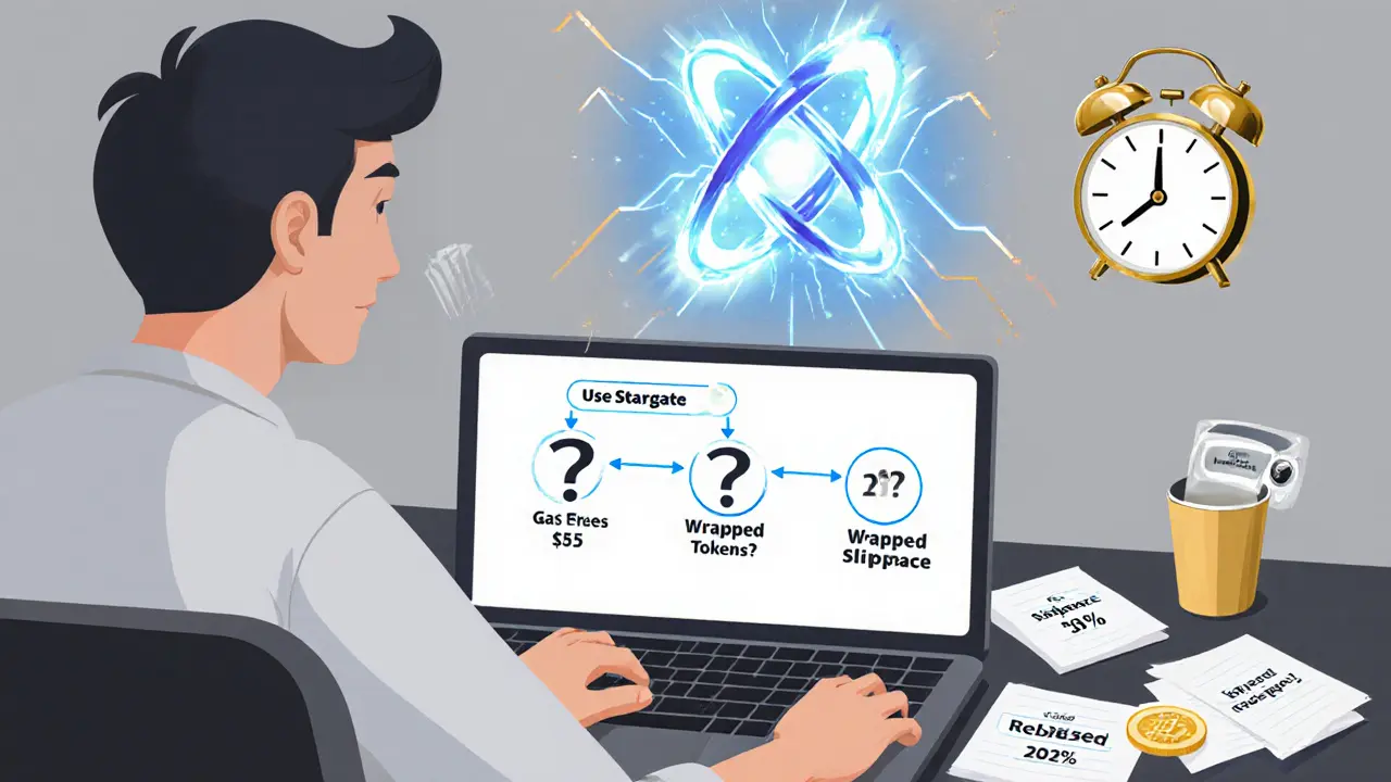 New crypto user confused by bridging steps, IOTA Rebased 2025 hint in background