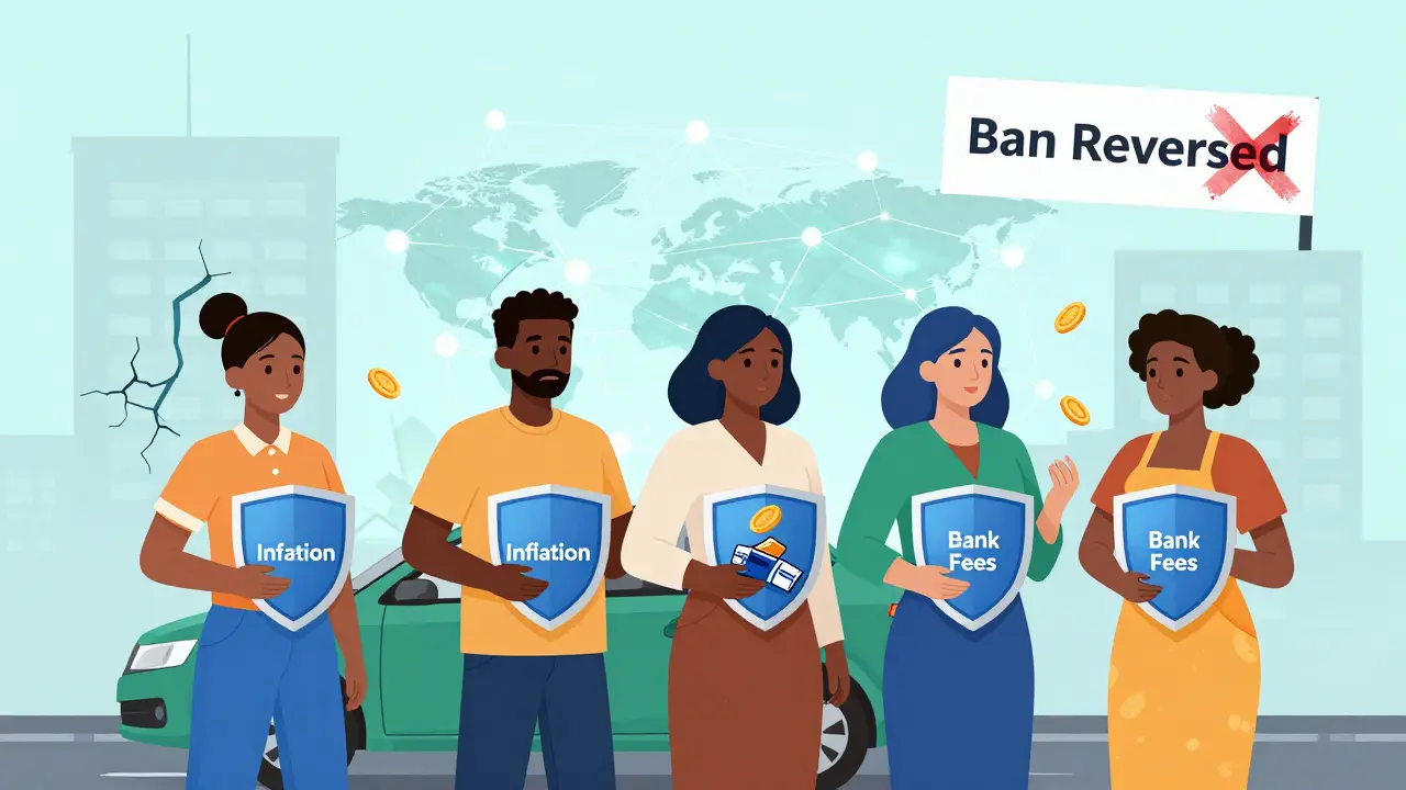 Everyday Nigerians use crypto wallets as shields against inflation and bank fees.