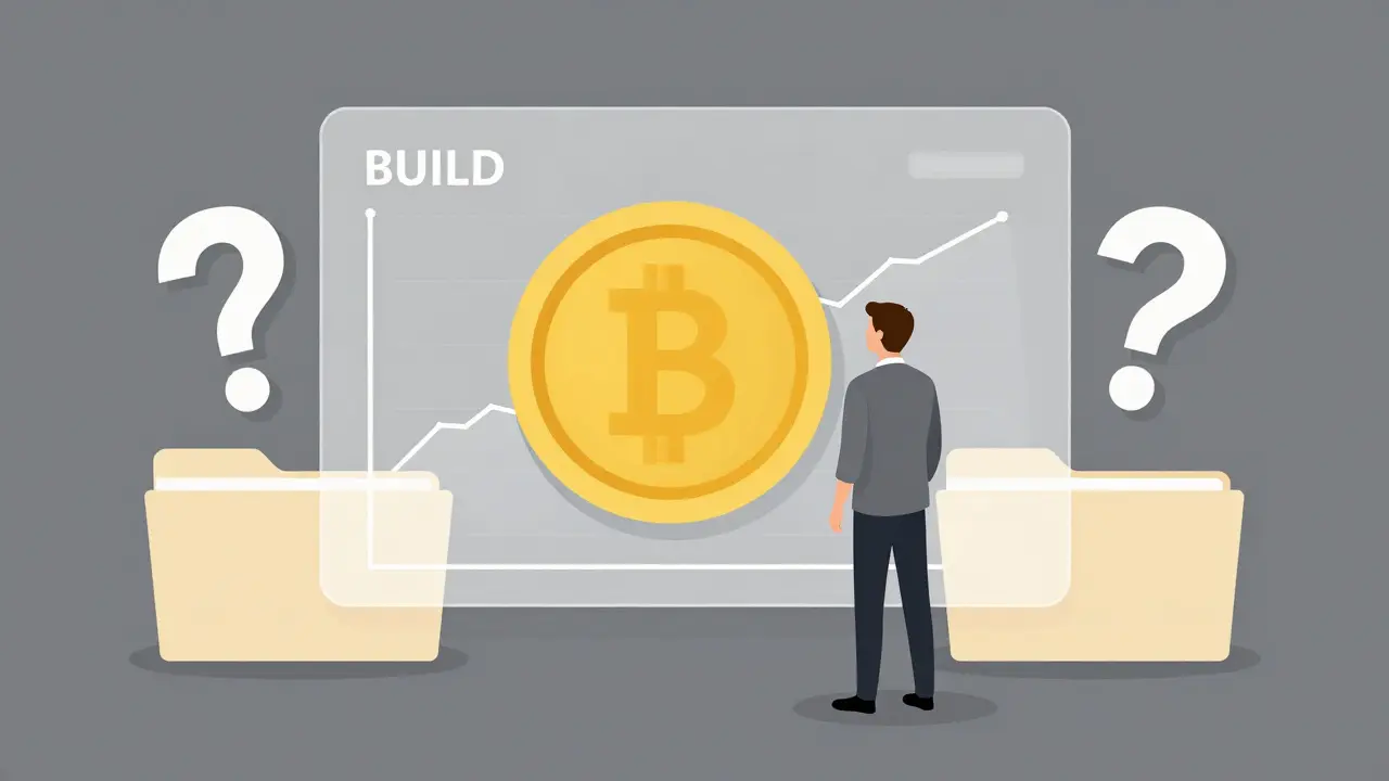 An investor looking at a flat trading graph with question marks symbolizing missing data.