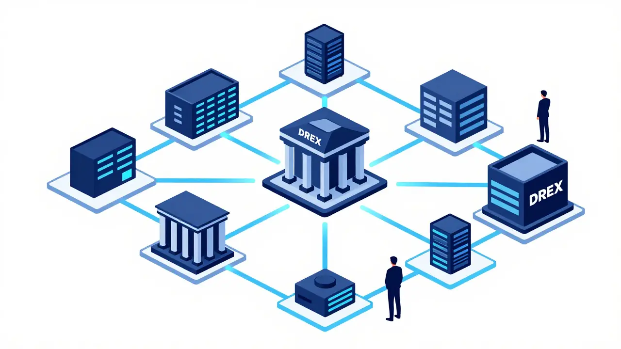 Institutional blockchain network excluding individual users