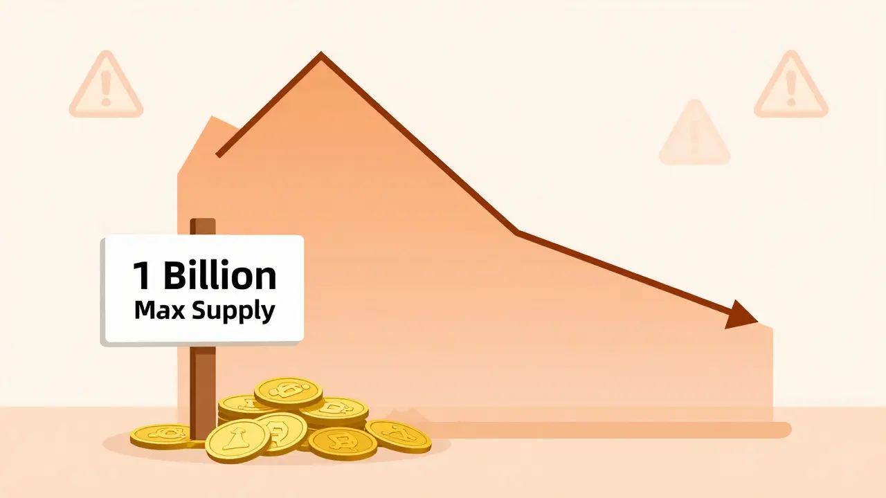 Chart showing AVL price volatility and fixed supply scarcity