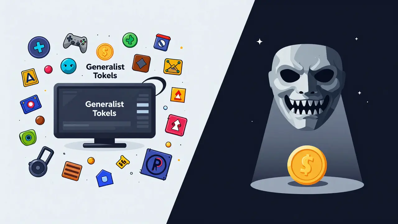 Comparison of niche horror token vs generalist gaming