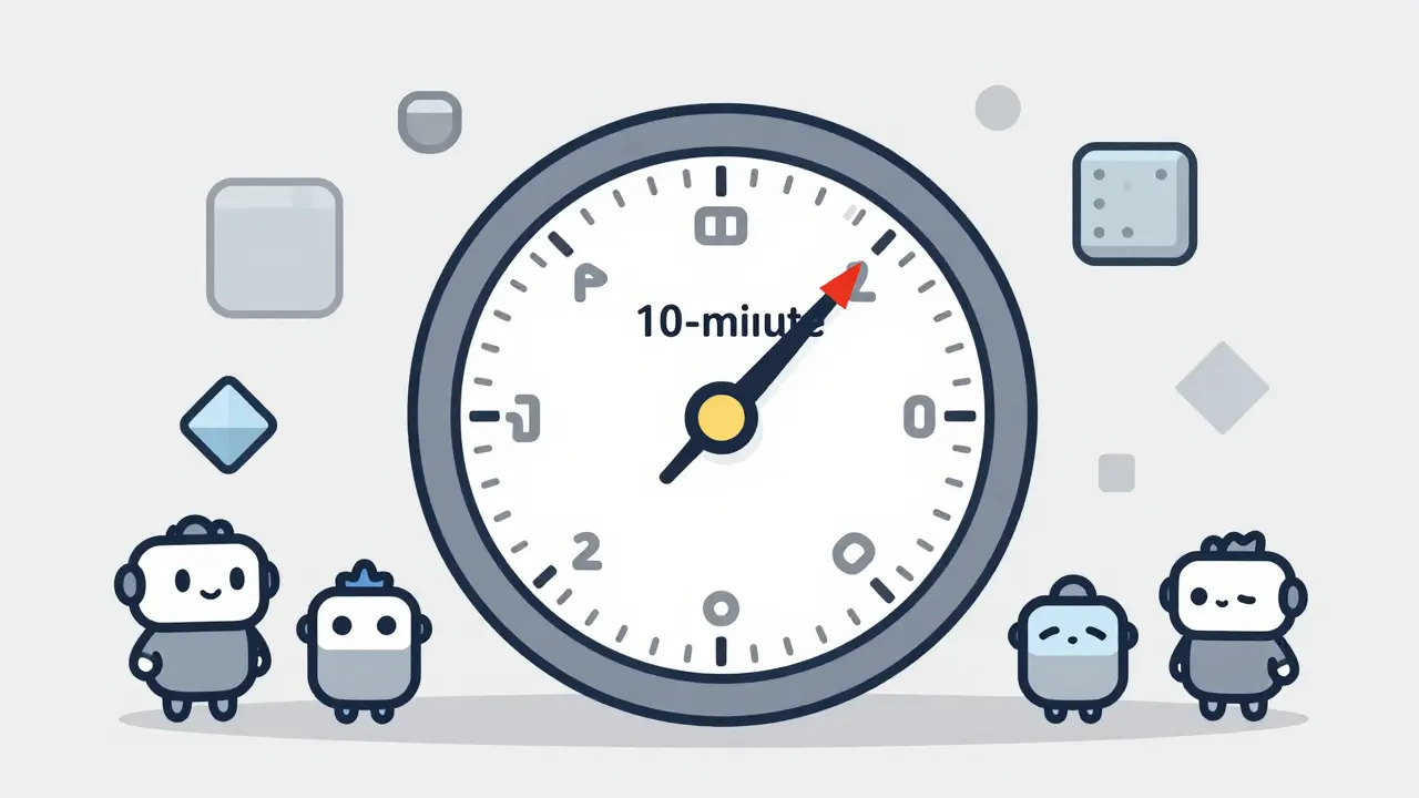 Illustration of a balanced gauge with robot miners around it