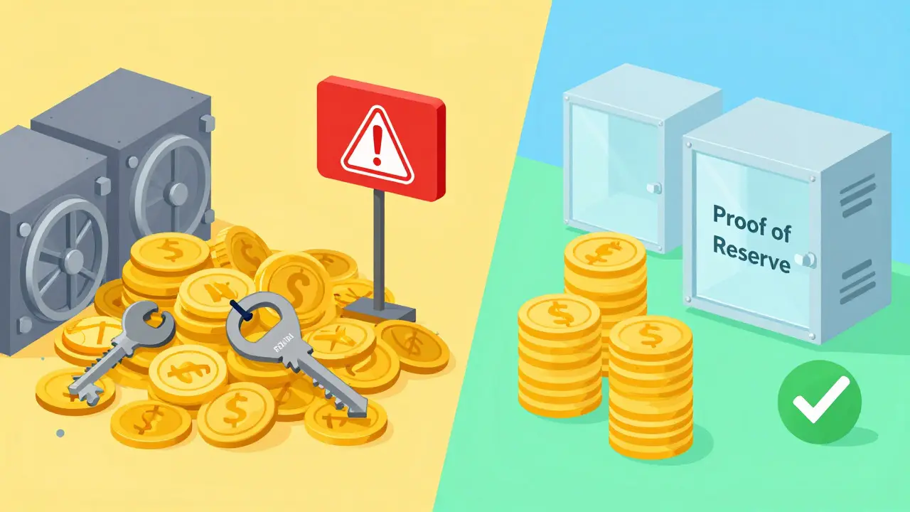 Comparison of hidden risks versus transparent security vaults