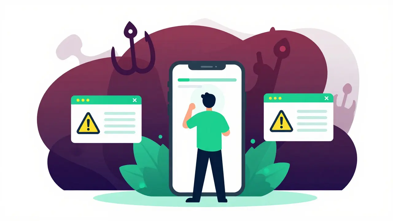 User protecting digital assets from phishing scams during token swap.