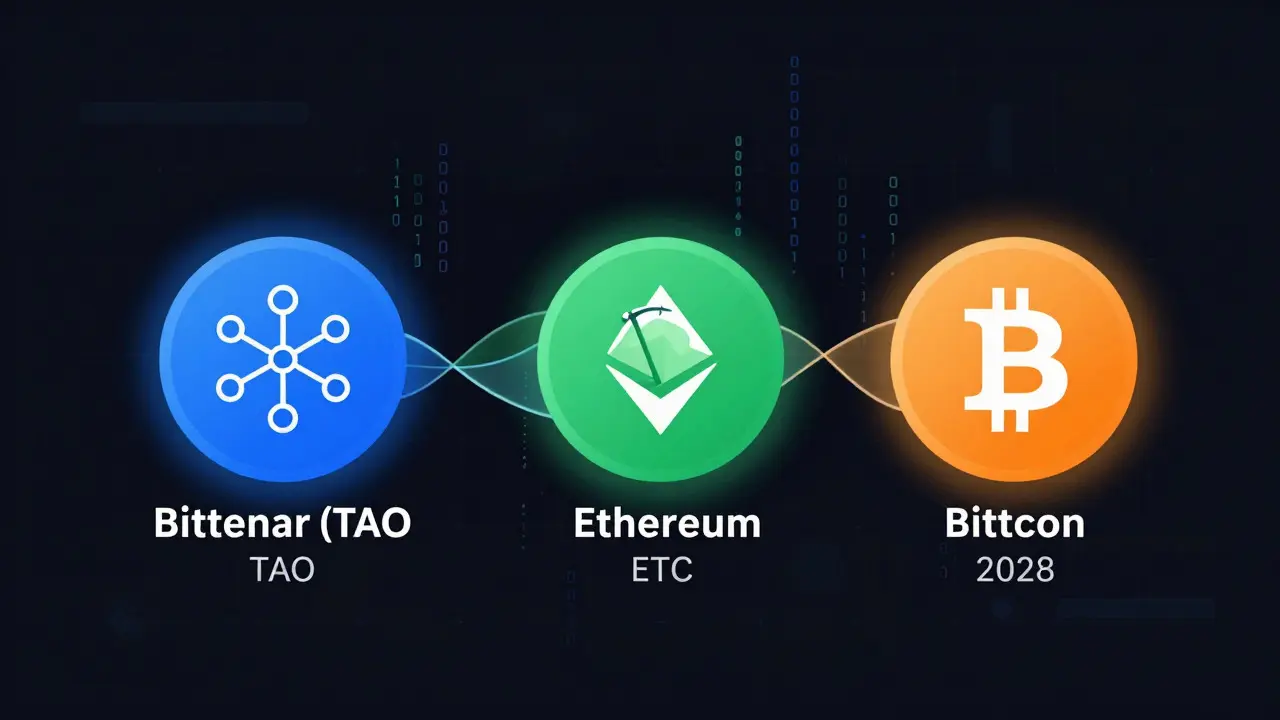 Future Halvings and Long-Term Impact: Bitcoin, TAO, and ETHC Supply Shocks