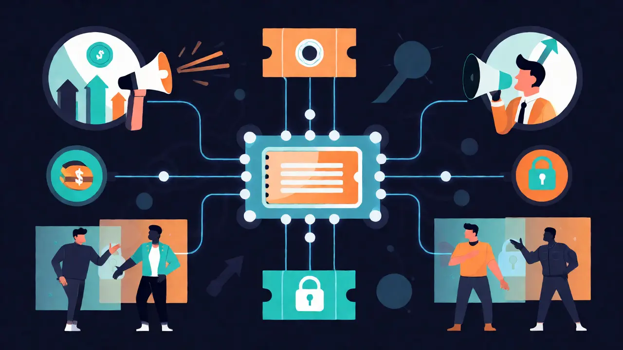 Smart contracts regulating ticket resale prices and returning royalties to organizers