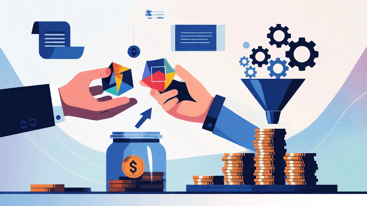 Visual representation of taxable crypto events including token swaps and staking rewards under Nigerian law.